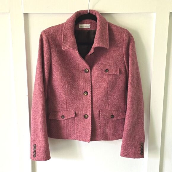 bernard zins paris Jackets & Blazers - Bernard zins Paris Pink Tweed Blazer